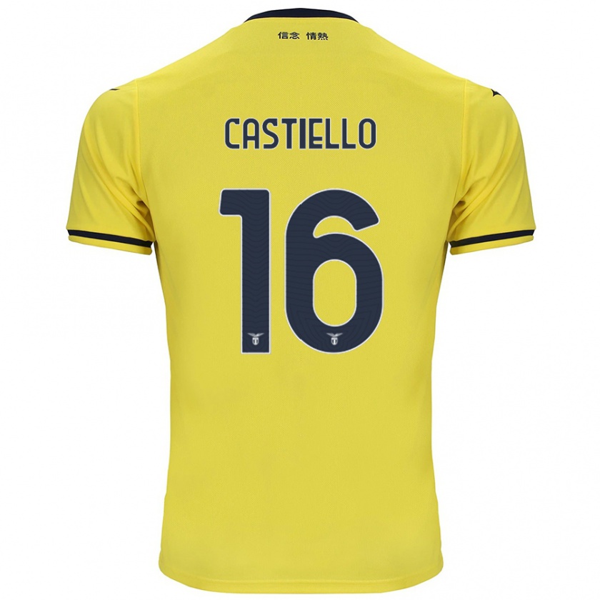 Kandiny Donna Maglia Antonietta Castiello #16 Giallo Kit Gara Away 2024/25 Maglietta