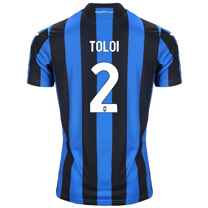 Kandiny Bambino Maglia Rafael Tolói #2 Blu Nero Kit Gara Home 2024/25 Maglietta