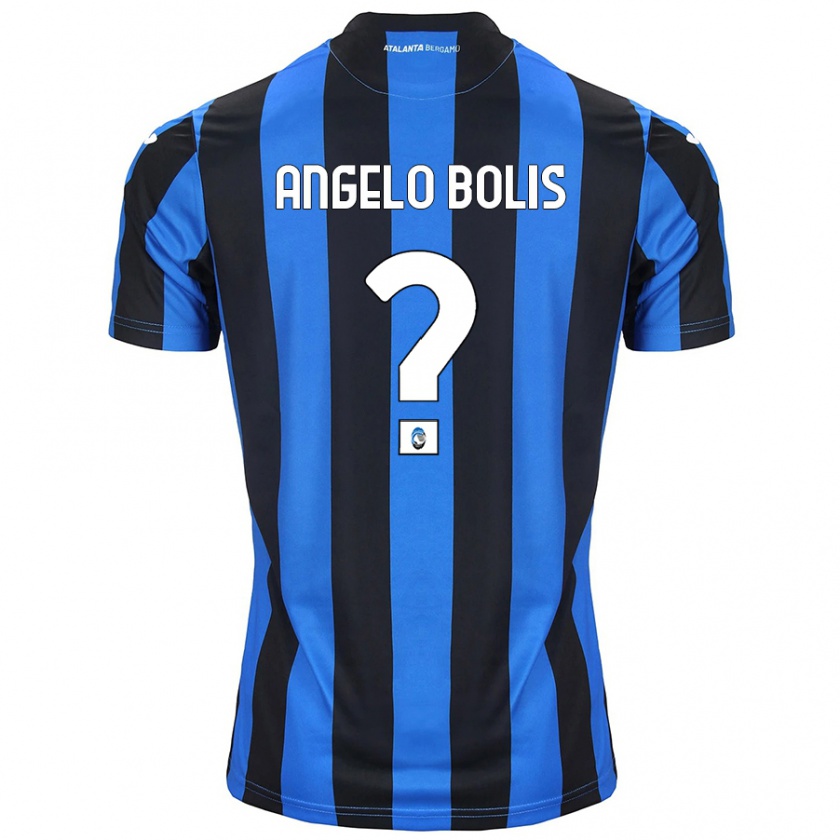 Kandiny Bambino Maglia Tommaso Angelo Bolis #0 Blu Nero Kit Gara Home 2024/25 Maglietta