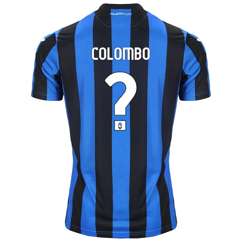 Kandiny Kinderen Matteo Colombo #0 Blauw Zwart Thuisshirt Thuistenue 2024/25 T-Shirt