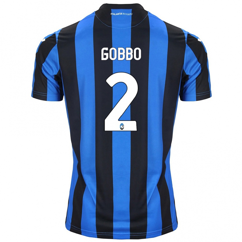 KandinyキッズLuca Gobbo#2青黒ホームシャツ2024/25ジャージーユニフォーム