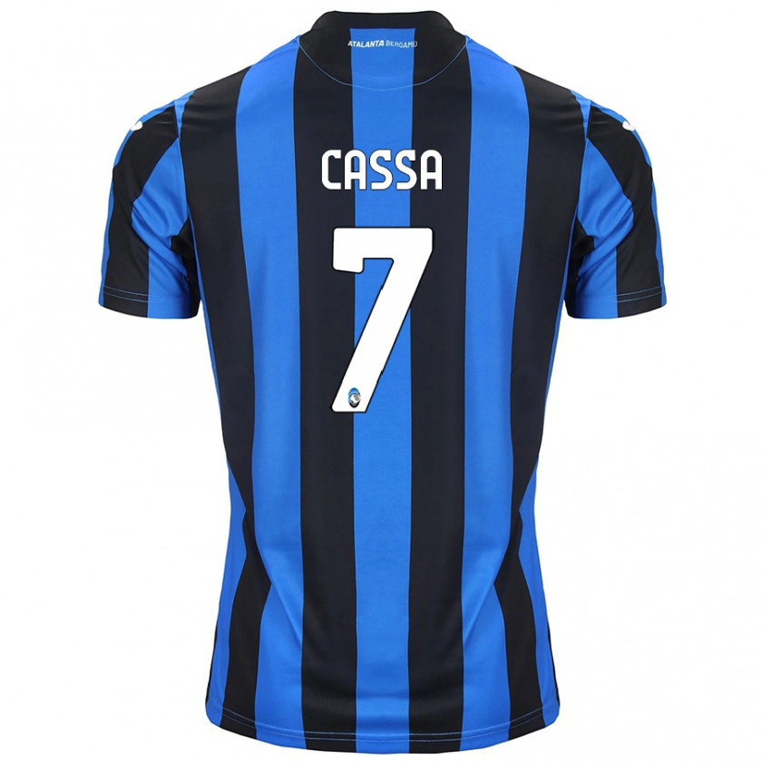 Kandiny Bambino Maglia Federico Cassa #7 Blu Nero Kit Gara Home 2024/25 Maglietta