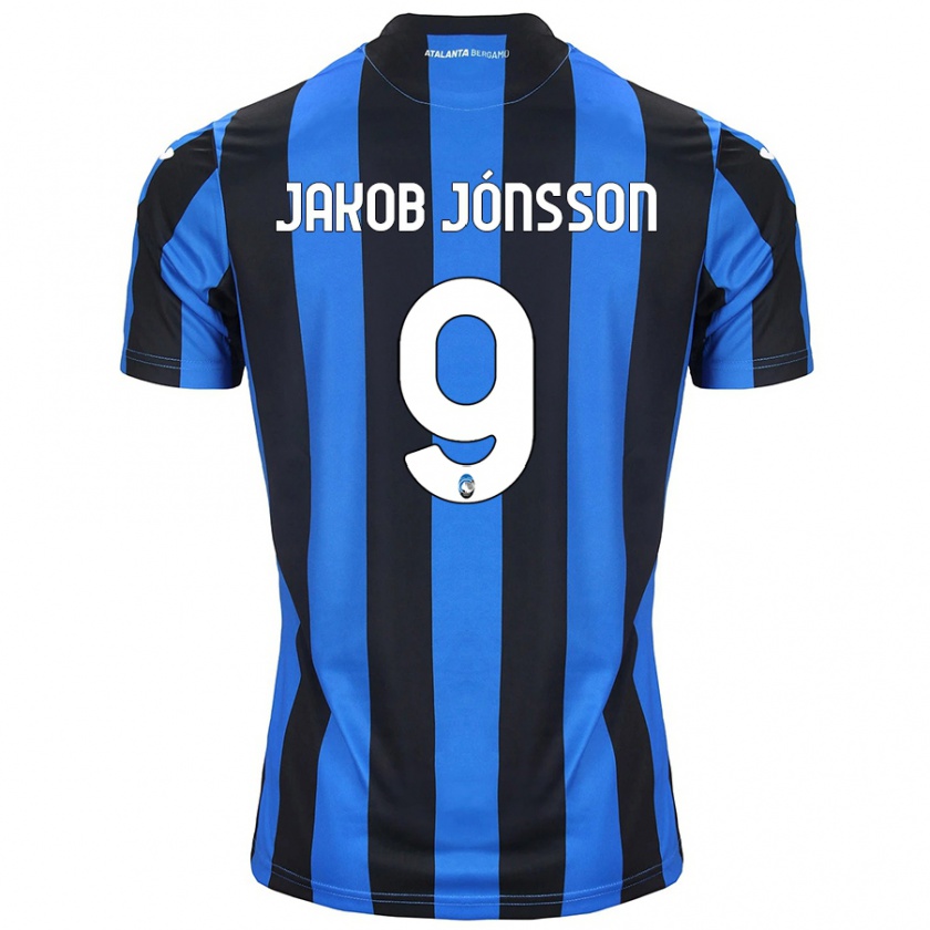 Kandiny Kinder Birkir Jakob Jónsson #9 Blau Schwarz Heimtrikot Trikot 2024/25 T-Shirt Österreich