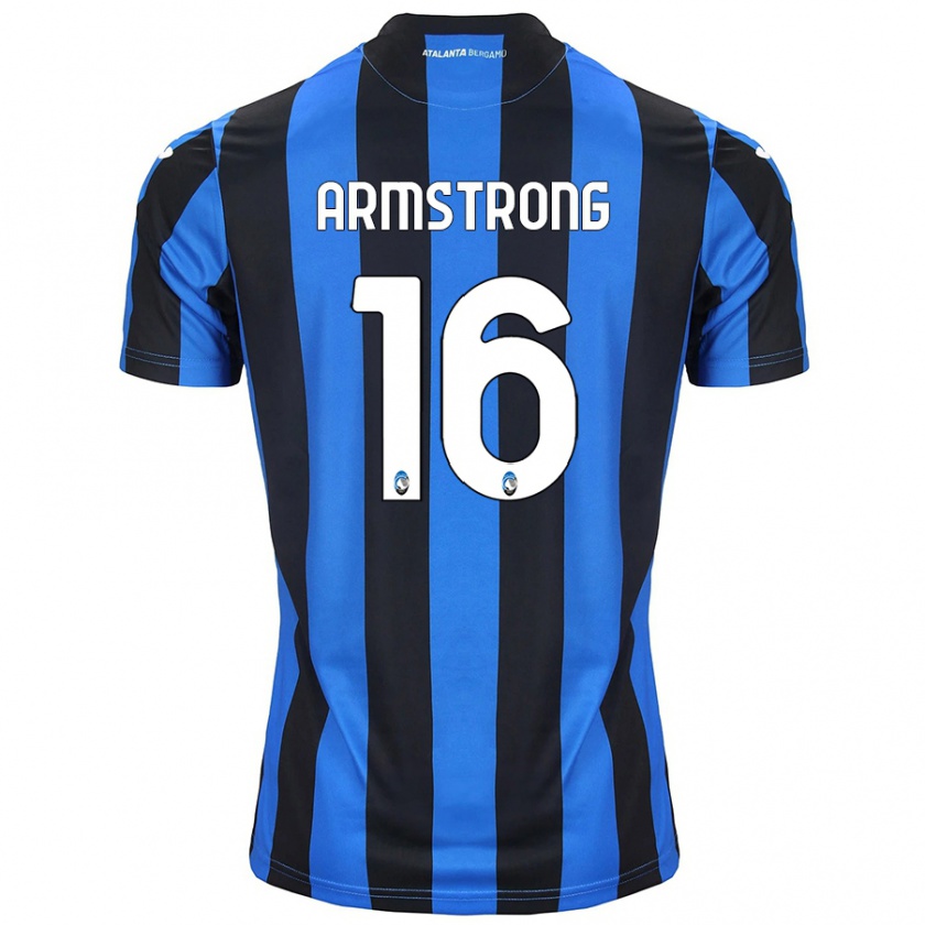 Kandiny Bambino Maglia Daniel Armstrong #16 Blu Nero Kit Gara Home 2024/25 Maglietta