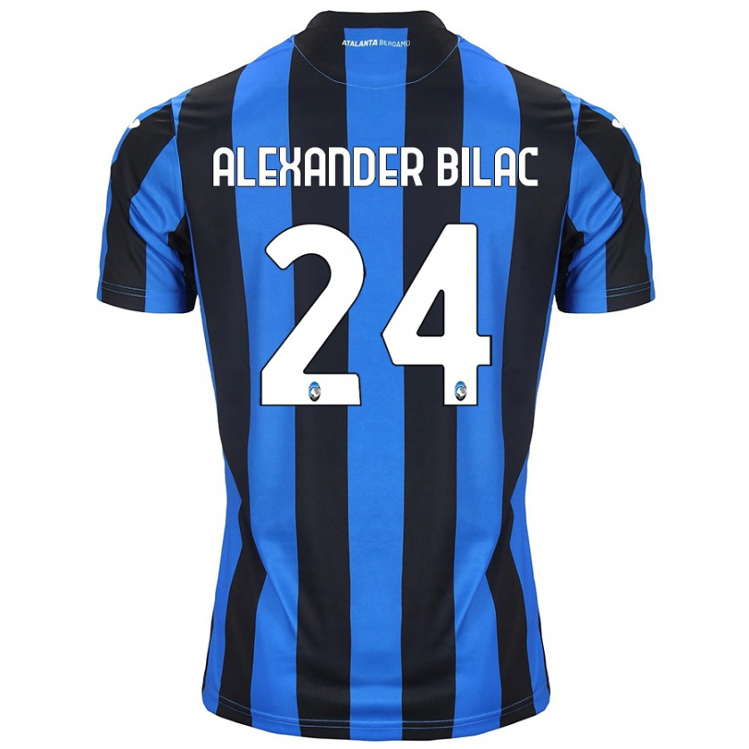 Kandiny Kinderen Max Alexander Bilac #24 Blauw Zwart Thuisshirt Thuistenue 2024/25 T-Shirt