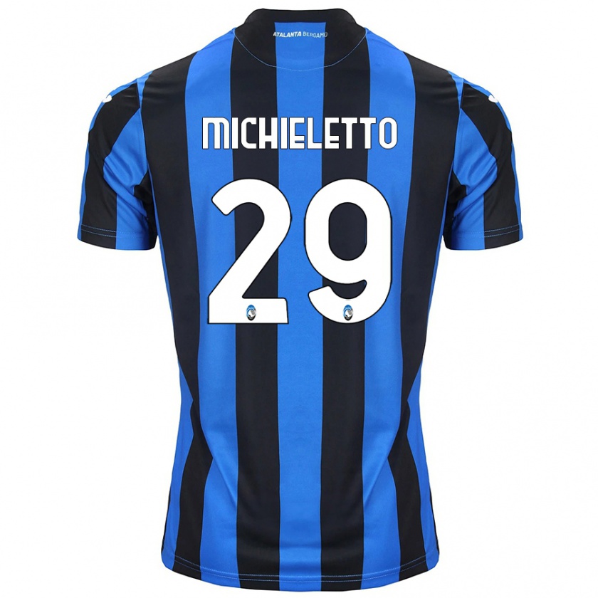 Kandiny Kinder Andrea Michieletto #29 Blau Schwarz Heimtrikot Trikot 2024/25 T-Shirt Österreich