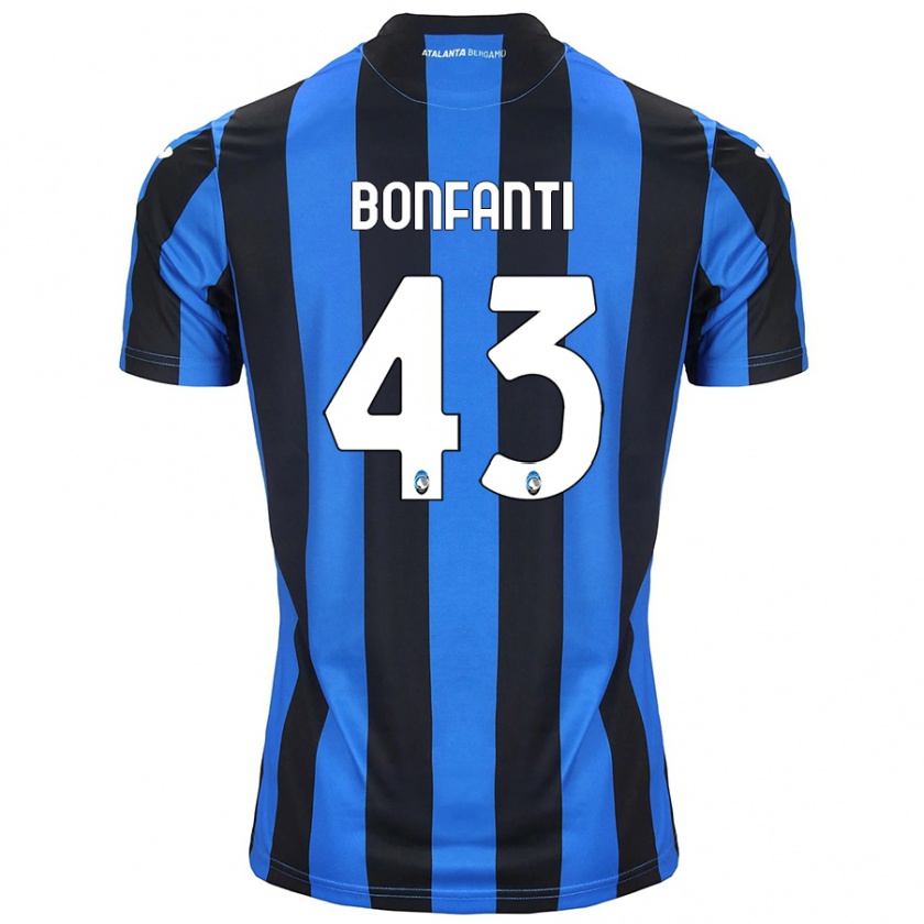 Kandiny Kinder Giovanni Bonfanti #43 Blau Schwarz Heimtrikot Trikot 2024/25 T-Shirt Österreich