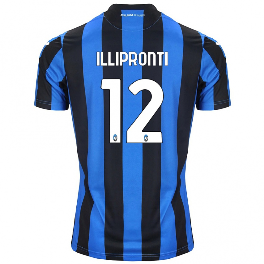 Kandiny Kinderen Filippo Illipronti #12 Blauw Zwart Thuisshirt Thuistenue 2024/25 T-Shirt