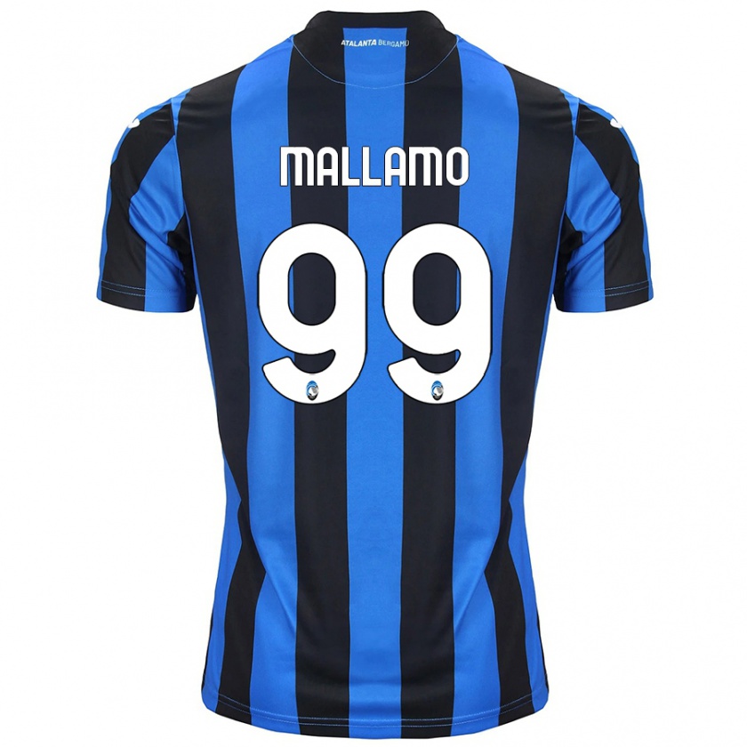 Kandiny Bambino Maglia Alessandro Mallamo #99 Blu Nero Kit Gara Home 2024/25 Maglietta