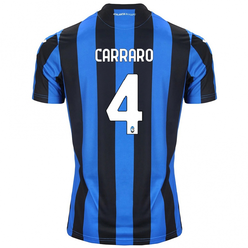 Kandiny Kinder Marco Carraro #4 Blau Schwarz Heimtrikot Trikot 2024/25 T-Shirt Österreich