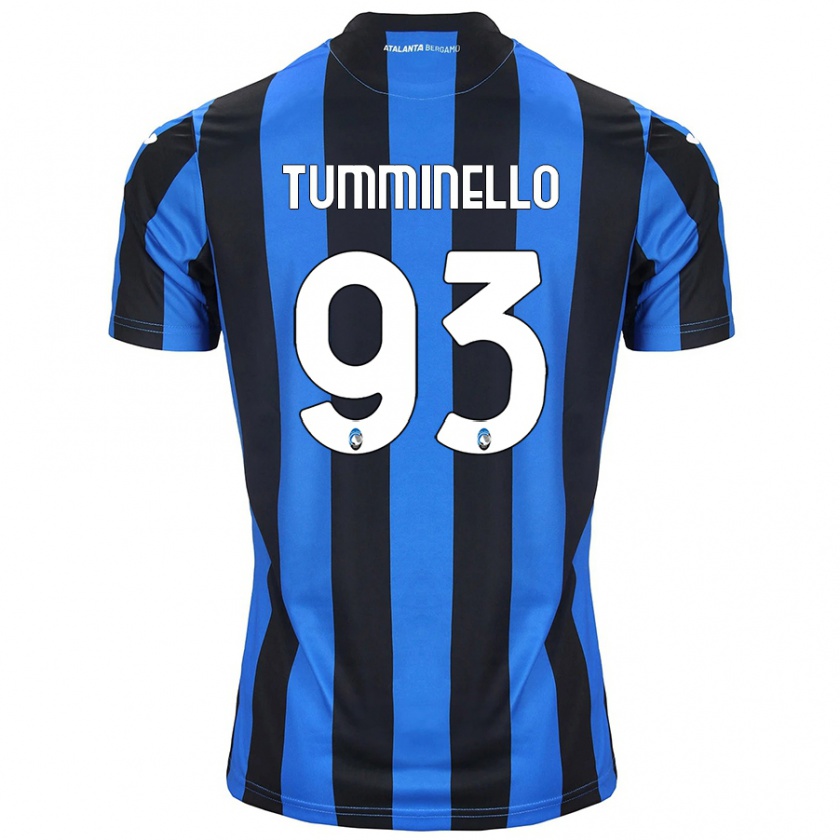 Kandiny Kinder Marco Tumminello #93 Blau Schwarz Heimtrikot Trikot 2024/25 T-Shirt Österreich