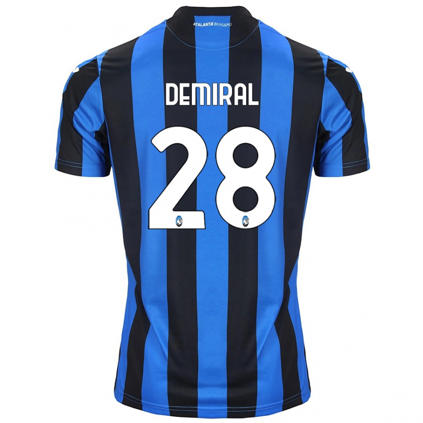 Kandiny Bambino Maglia Merih Demiral #28 Blu Nero Kit Gara Home 2024/25 Maglietta