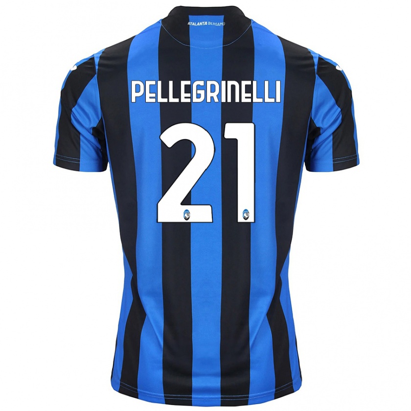 Kandiny Kinderen Giorgia Pellegrinelli #21 Blauw Zwart Thuisshirt Thuistenue 2024/25 T-Shirt België