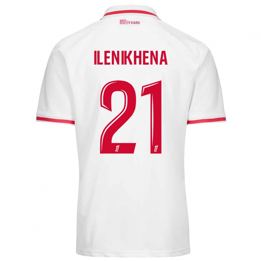 Kandiny Kinderen George Ilenikhena #21 Wit Rood Thuisshirt Thuistenue 2024/25 T-Shirt België