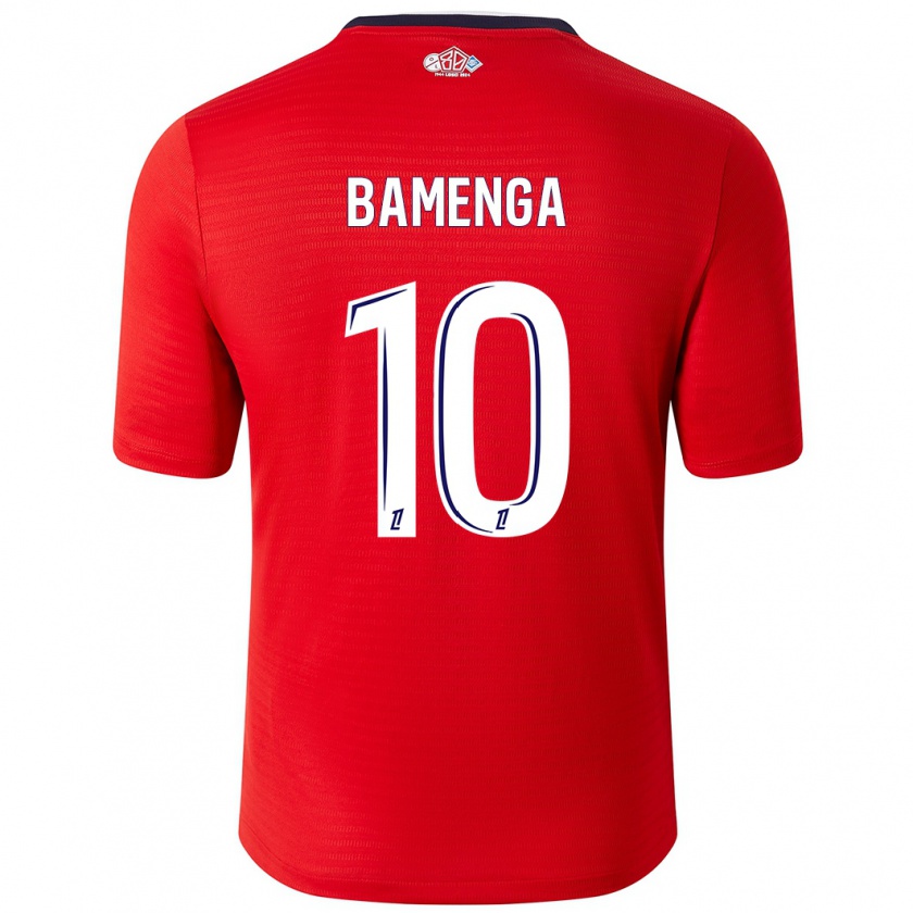 Kandiny Kinder Naomie Bamenga #10 Rot Weiß Heimtrikot Trikot 2024/25 T-Shirt Österreich