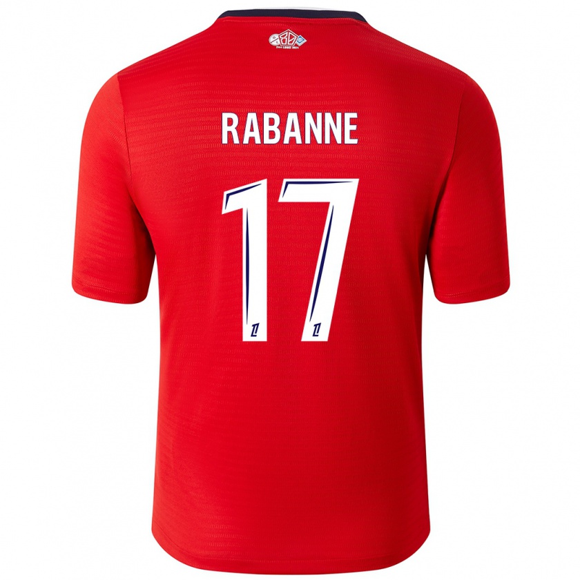 Kandiny Kinderen Julie Rabanne #17 Rood Wit Thuisshirt Thuistenue 2024/25 T-Shirt