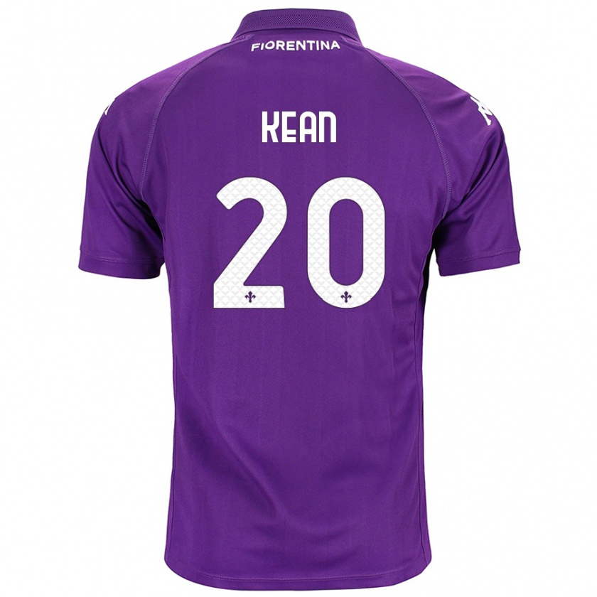 Kandiny Bambino Maglia Moise Kean #20 Viola Kit Gara Home 2024/25 Maglietta