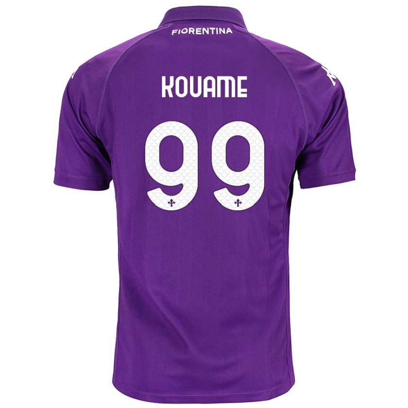 Kandiny Kinder Christian Kouamé #99 Violett Heimtrikot Trikot 2024/25 T-Shirt Österreich