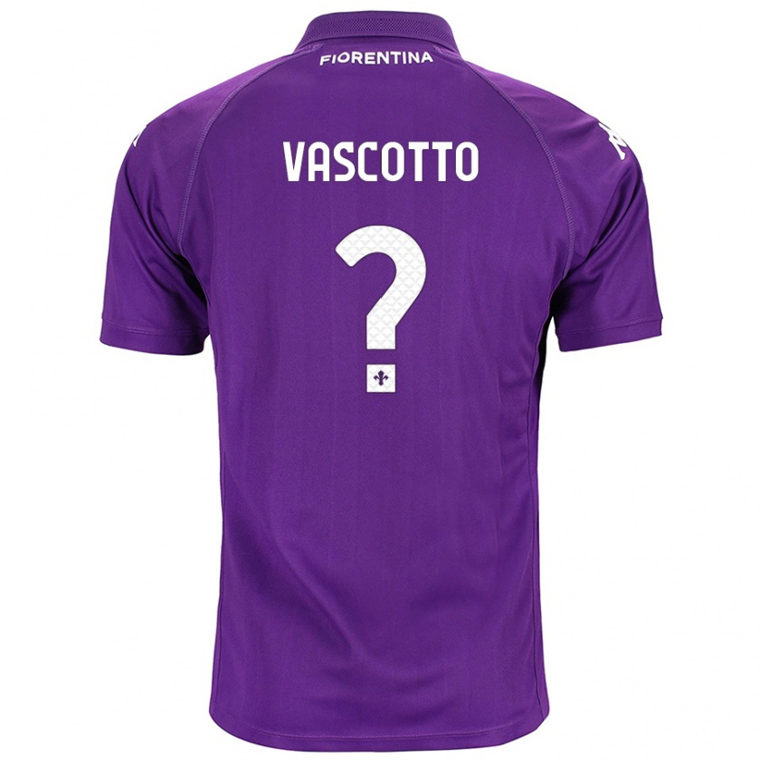 Kandiny Kinder Edoardo Vascotto #0 Violett Heimtrikot Trikot 2024/25 T-Shirt Österreich