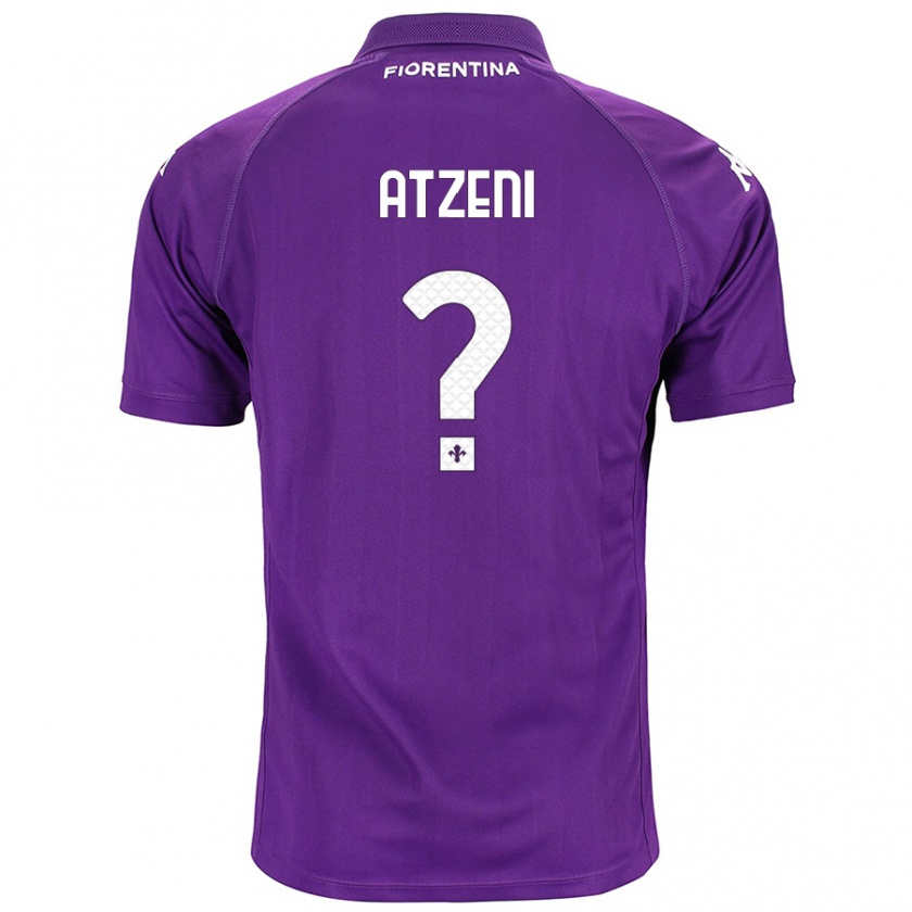 Kandiny Bambino Maglia Davide Atzeni #0 Viola Kit Gara Home 2024/25 Maglietta