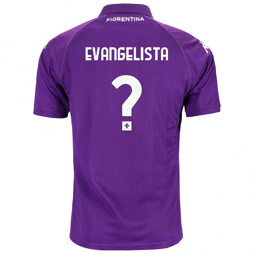 Kandiny Niño Camiseta Carlo Evangelista #0 Morado 1ª Equipación 2024/25 La Camisa