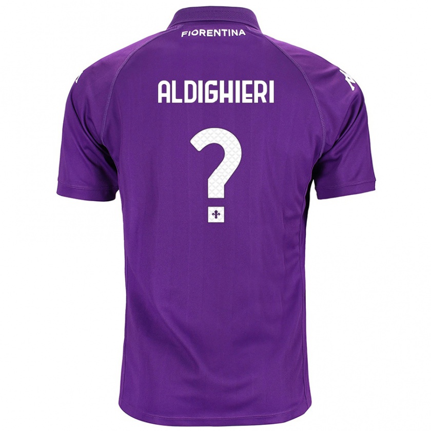 Kandiny Kinder Benedetto Aldighieri #0 Violett Heimtrikot Trikot 2024/25 T-Shirt Österreich