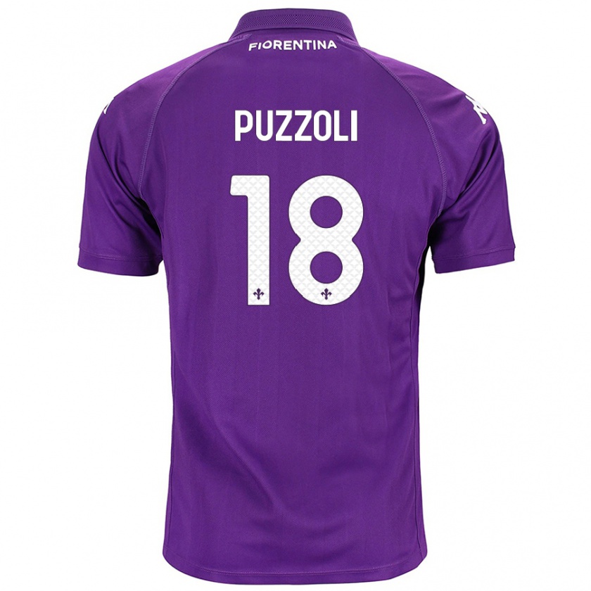 Kandiny Kinder Giorgio Puzzoli #18 Violett Heimtrikot Trikot 2024/25 T-Shirt Österreich