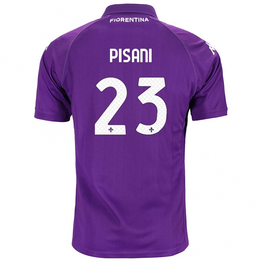 Kandiny Kinder Diego Pisani #23 Violett Heimtrikot Trikot 2024/25 T-Shirt Österreich