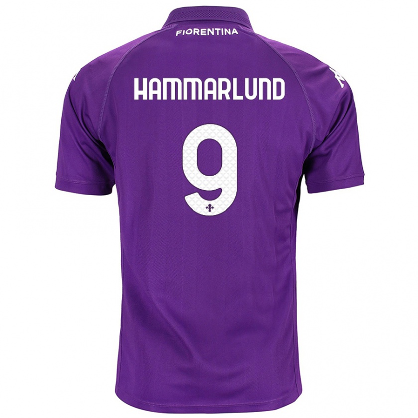 Kandiny Bambino Maglia Pauline Hammarlund #9 Viola Kit Gara Home 2024/25 Maglietta