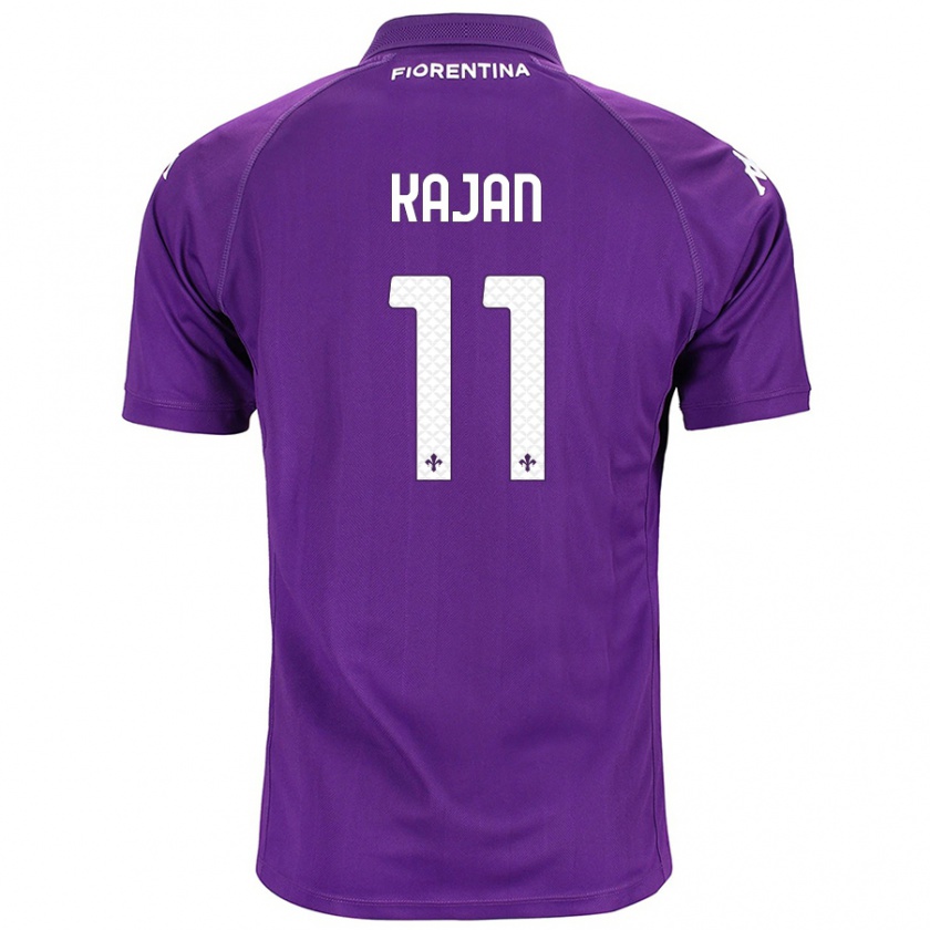 Kandiny Bambino Maglia Zsanett Kaján #11 Viola Kit Gara Home 2024/25 Maglietta