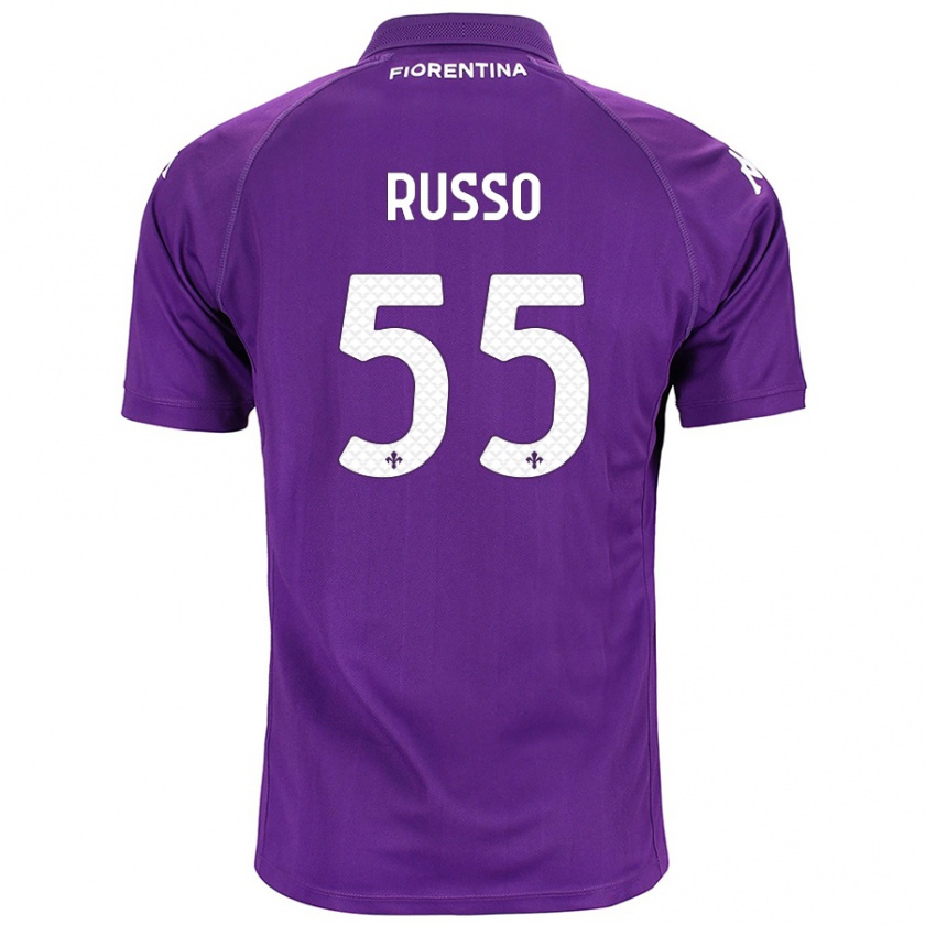 Kandiny Bambino Maglia Federica Russo #55 Viola Kit Gara Home 2024/25 Maglietta