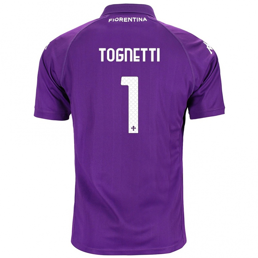 Kandiny Bambino Maglia Laerte Tognetti #1 Viola Kit Gara Home 2024/25 Maglietta