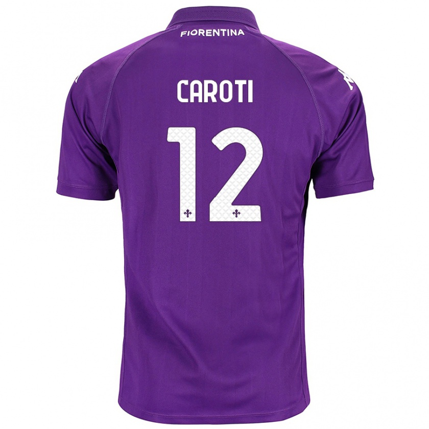 Kandiny Bambino Maglia Filippo Caroti #12 Viola Kit Gara Home 2024/25 Maglietta