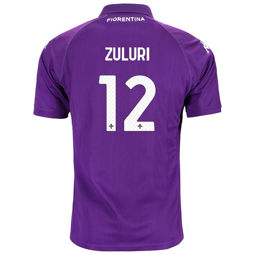 Kandiny Kinder Athena Zuluri #12 Violett Heimtrikot Trikot 2024/25 T-Shirt Österreich