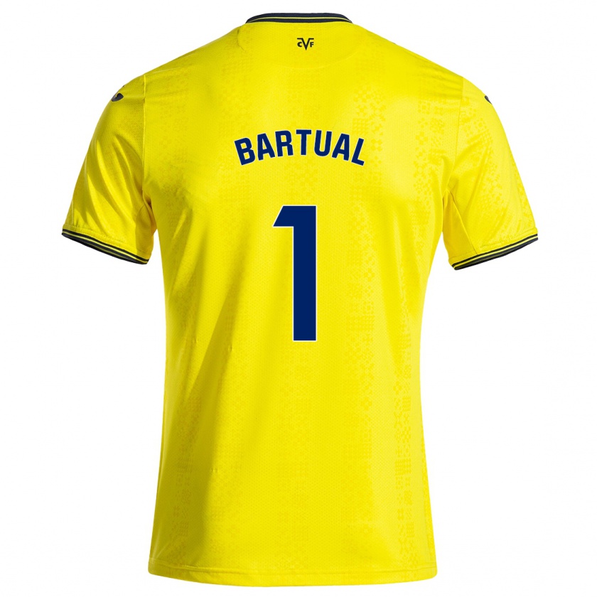 Kandiny Criança Camisola Kike Bartual #1 Preto Amarelo Principal 2024/25 Camisa Brasil