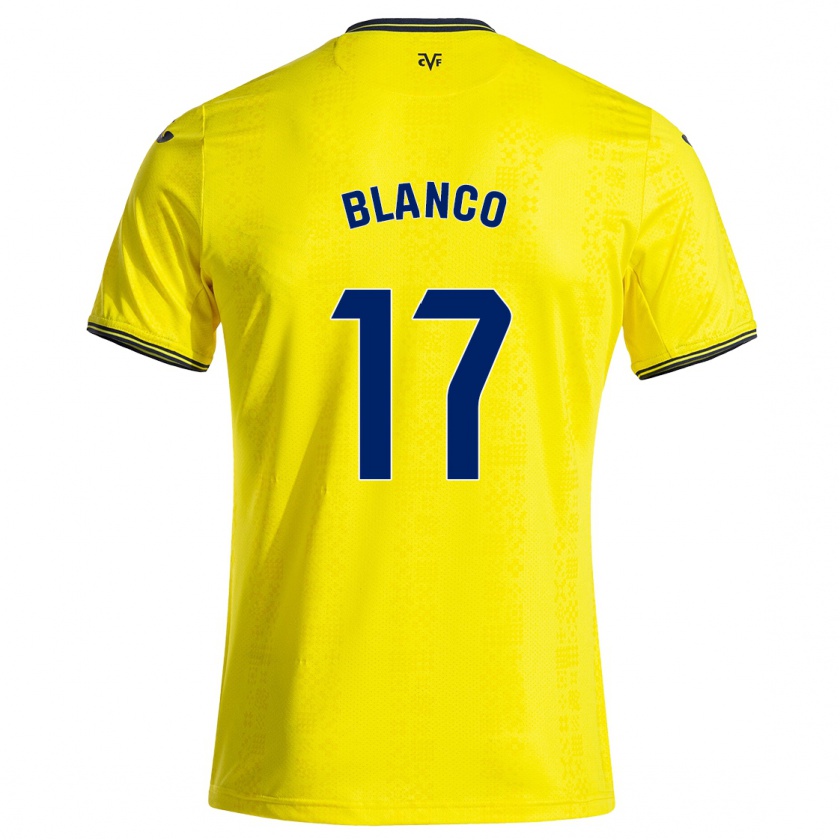 Kandiny Kinderen Fabio Blanco #17 Geel Zwart Thuisshirt Thuistenue 2024/25 T-Shirt