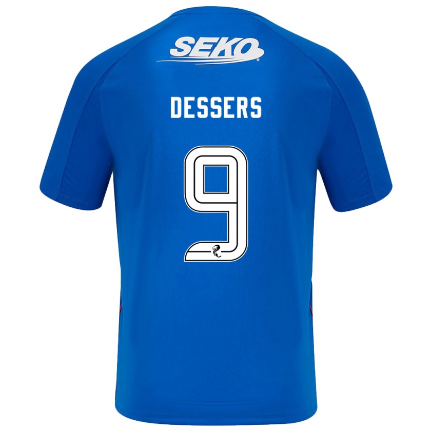 Kandiny Bambino Maglia Cyriel Dessers #9 Blu Scuro Kit Gara Home 2024/25 Maglietta