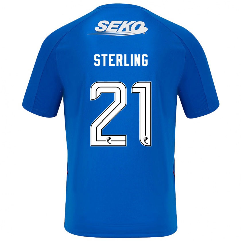 Kandiny Kinderen Dujon Sterling #21 Donkerblauw Thuisshirt Thuistenue 2024/25 T-Shirt