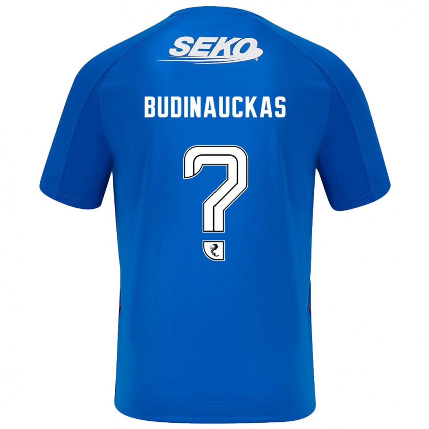 Kandiny Niño Camiseta Lewis Budinauckas #0 Azul Oscuro 1ª Equipación 2024/25 La Camisa