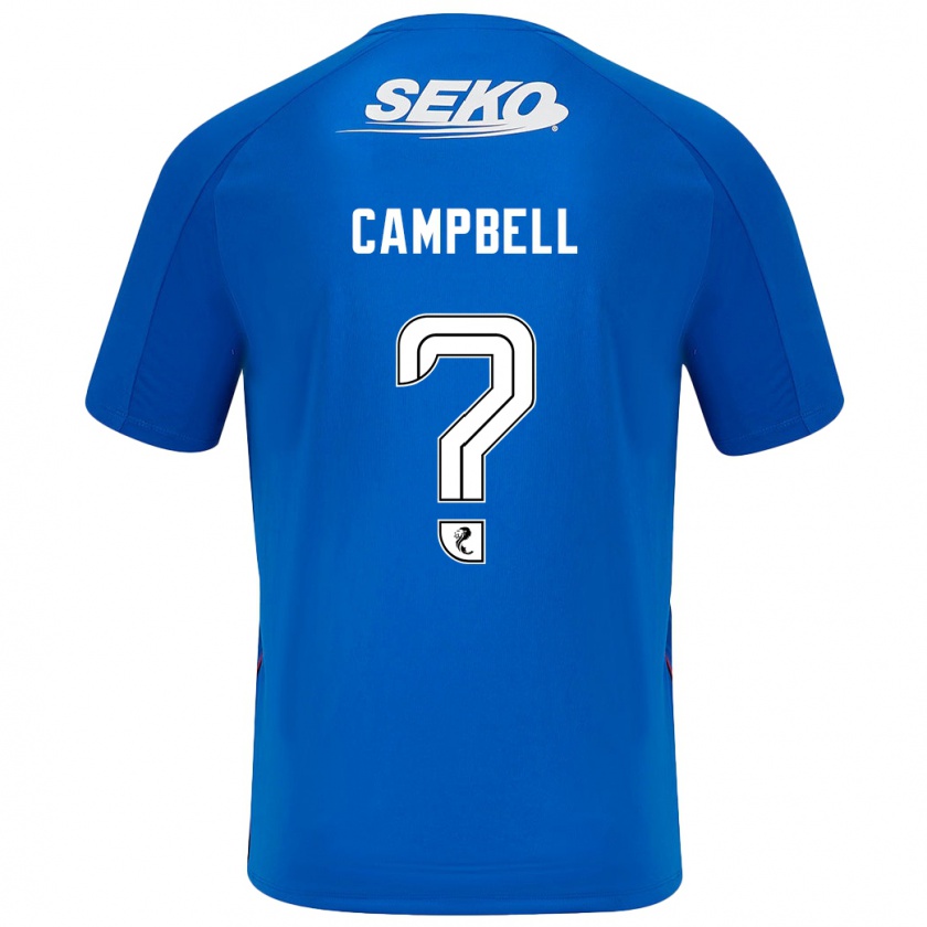 Kandiny Kinderen Connor Campbell #0 Donkerblauw Thuisshirt Thuistenue 2024/25 T-Shirt