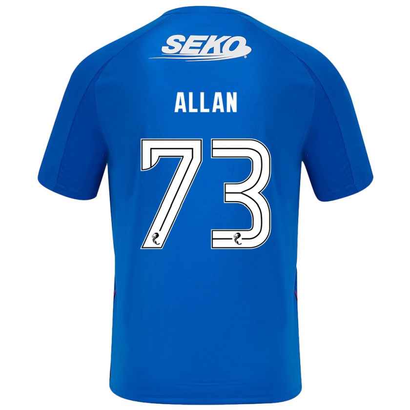 Kandiny Kinder Connor Allan #73 Dunkelblau Heimtrikot Trikot 2024/25 T-Shirt Österreich