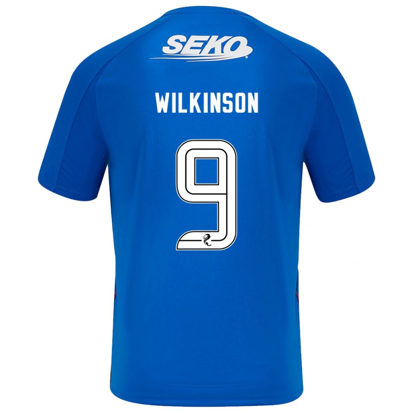 Kandiny Bambino Maglia Katie Wilkinson #9 Blu Scuro Kit Gara Home 2024/25 Maglietta