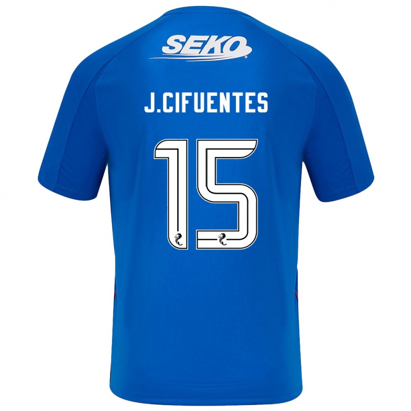 Kandiny Niño Camiseta José Cifuentes #15 Azul Oscuro 1ª Equipación 2024/25 La Camisa