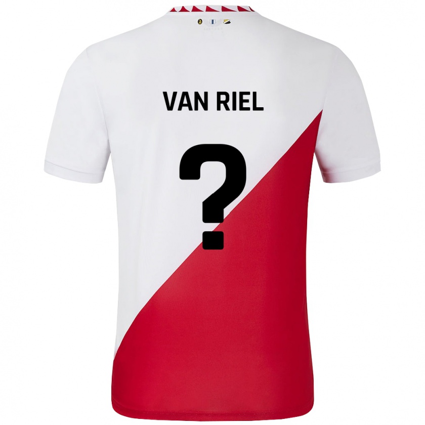 Kandiny Kinderen Jesper Van Riel #0 Wit Rood Thuisshirt Thuistenue 2024/25 T-Shirt