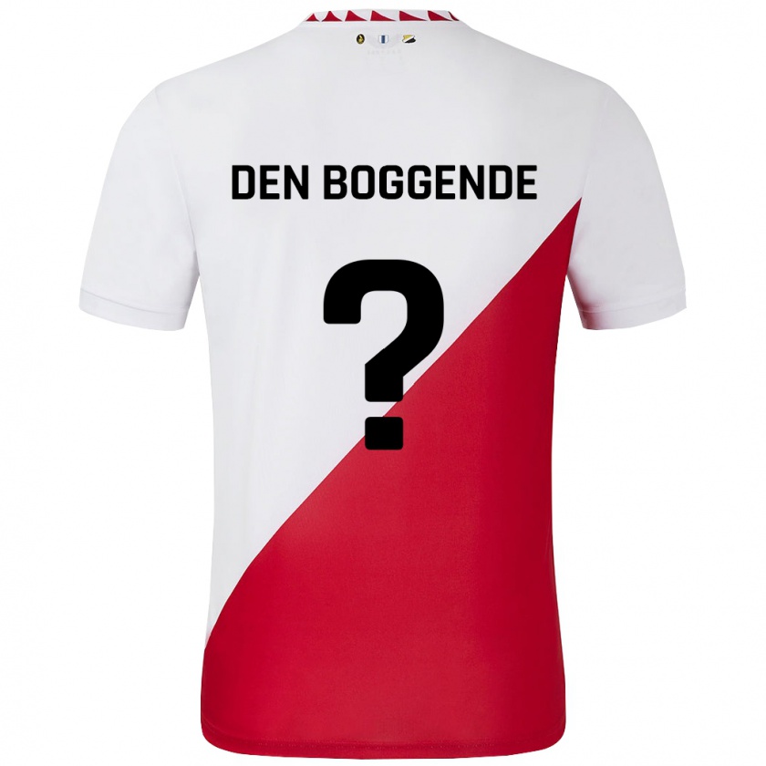 Kandiny Kinderen Tijn Den Boggende #0 Wit Rood Thuisshirt Thuistenue 2024/25 T-Shirt