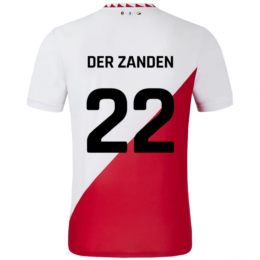 Kandiny Kinder Iise Van Der Zanden #22 Weiß Rot Heimtrikot Trikot 2024/25 T-Shirt Österreich