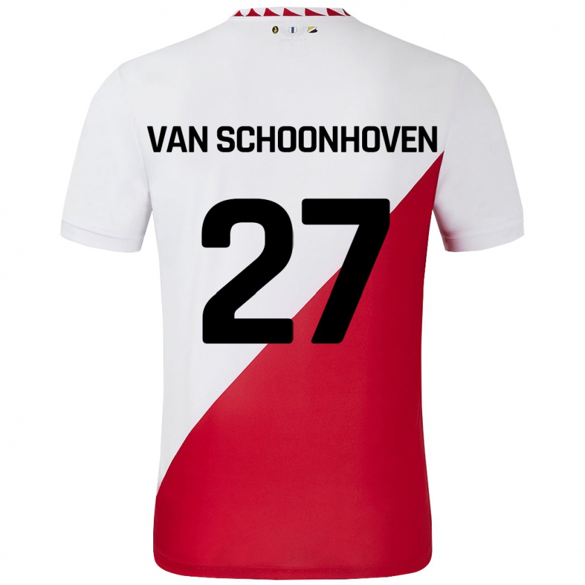 Kandiny Kinder Nurija Van Schoonhoven #27 Weiß Rot Heimtrikot Trikot 2024/25 T-Shirt Österreich