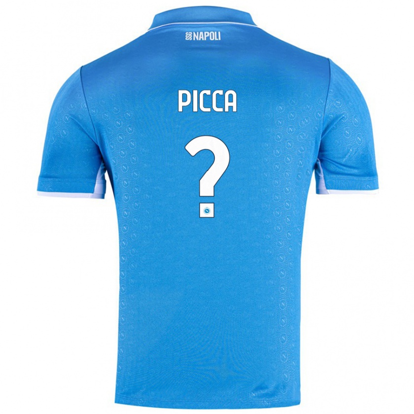 Kandiny Kinder Luigi Picca #0 Himmelblau Heimtrikot Trikot 2024/25 T-Shirt Österreich