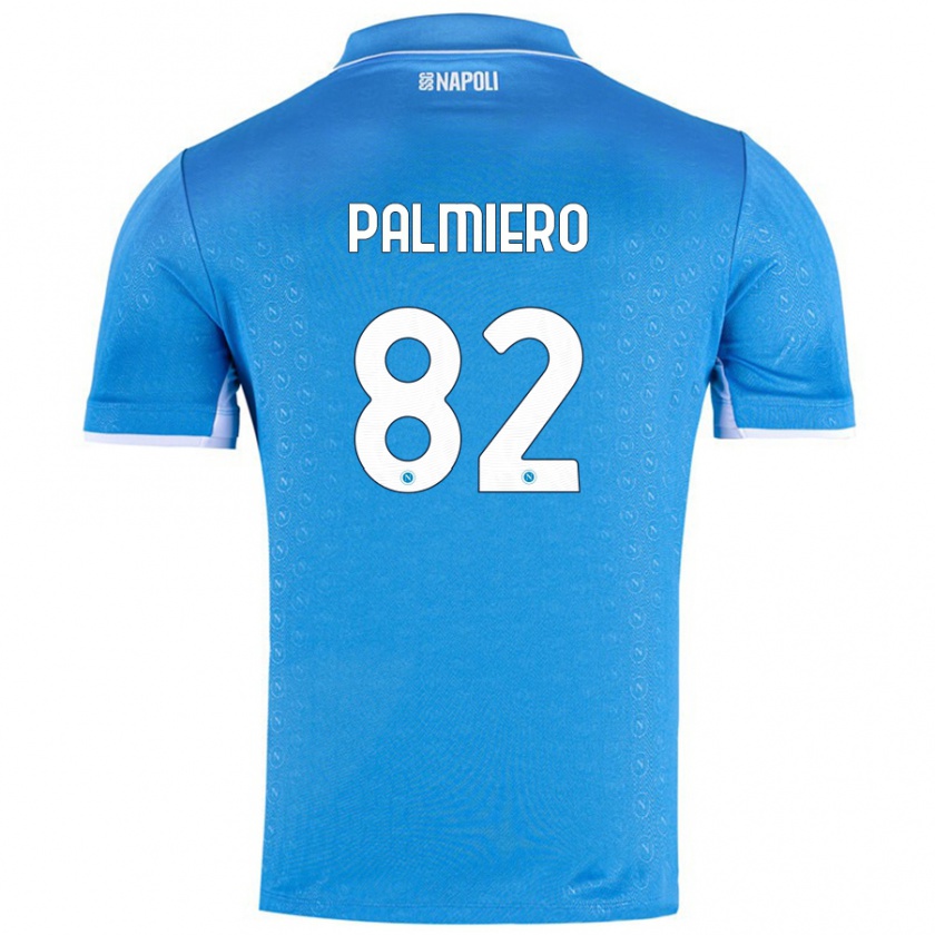 Kandiny Niño Camiseta Luca Palmiero #82 Azul Cielo 1ª Equipación 2024/25 La Camisa