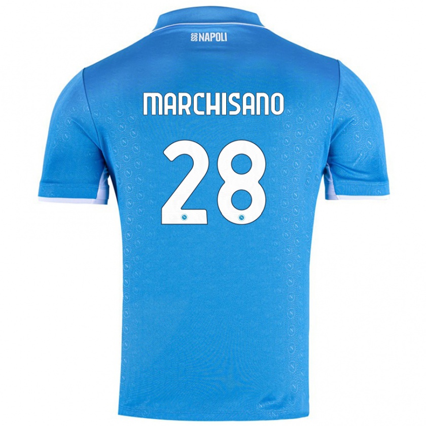 Kandiny Bambino Maglia Matteo Marchisano #28 Azzurro Cielo Kit Gara Home 2024/25 Maglietta